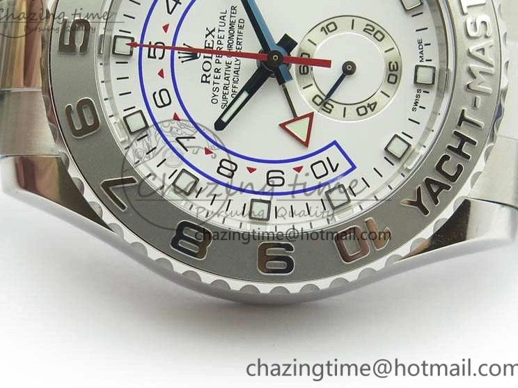 MiroTime 1218 Breathable YachtMaster II 116689 SS JF 1:1 Best Edition White Dial Blue On SS Bracelet A 3578